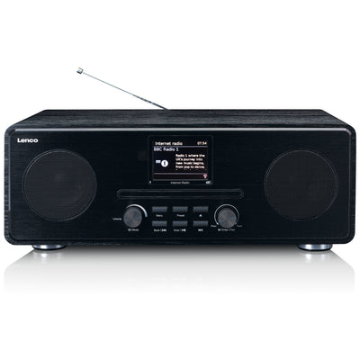 Lenco DIR-260BK - Radio Internet/DAB+/FM avec lecteur CD et Bluetooth®, noir