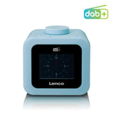 Lenco CR-620BU - Radio-réveil DAB+/FM avec écran couleur - Bleu