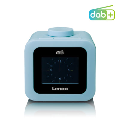 Lenco CR-620BU - Radio-réveil DAB+/FM avec écran couleur - Bleu