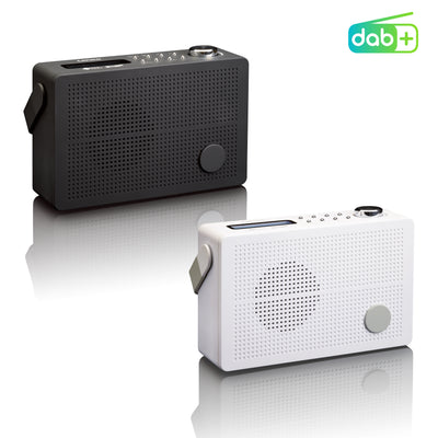 Lenco PDR-030WH - Radio DAB+/FM portable avec fonction réveil - Blanc