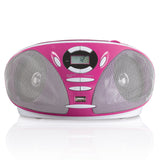 Lenco SCD-300PK - Radio/lecteur CD avec lecteur MP3 et fonction USB - Rose