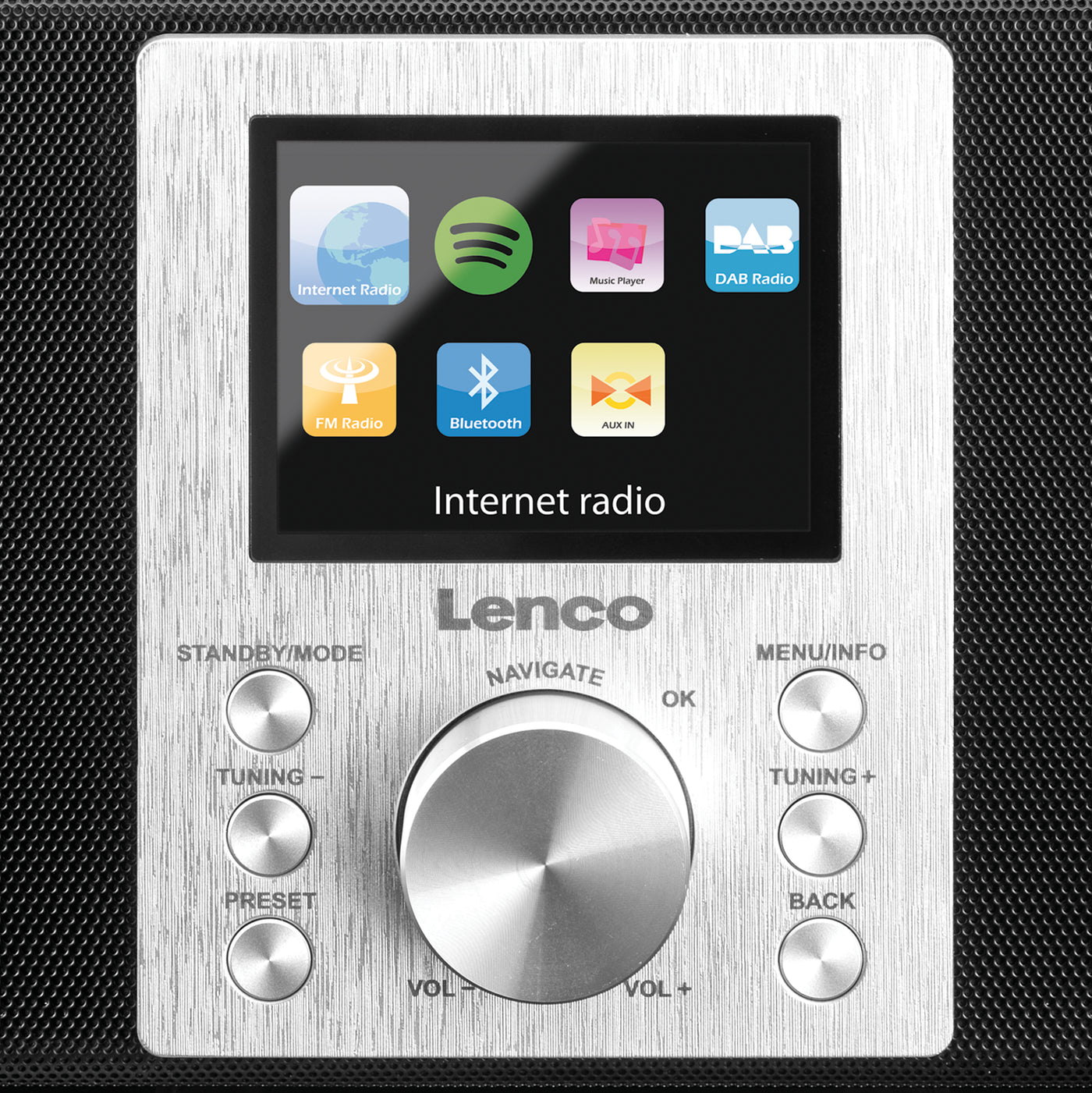 Lenco Concerto DIR-2000 Black - Radio Internet 2.1 pouces avec FM, DAB+, Bluetooth®