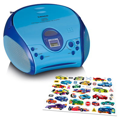 Lenco SCD-24BU kids - Radio portable avec lecteur CD - Bleu