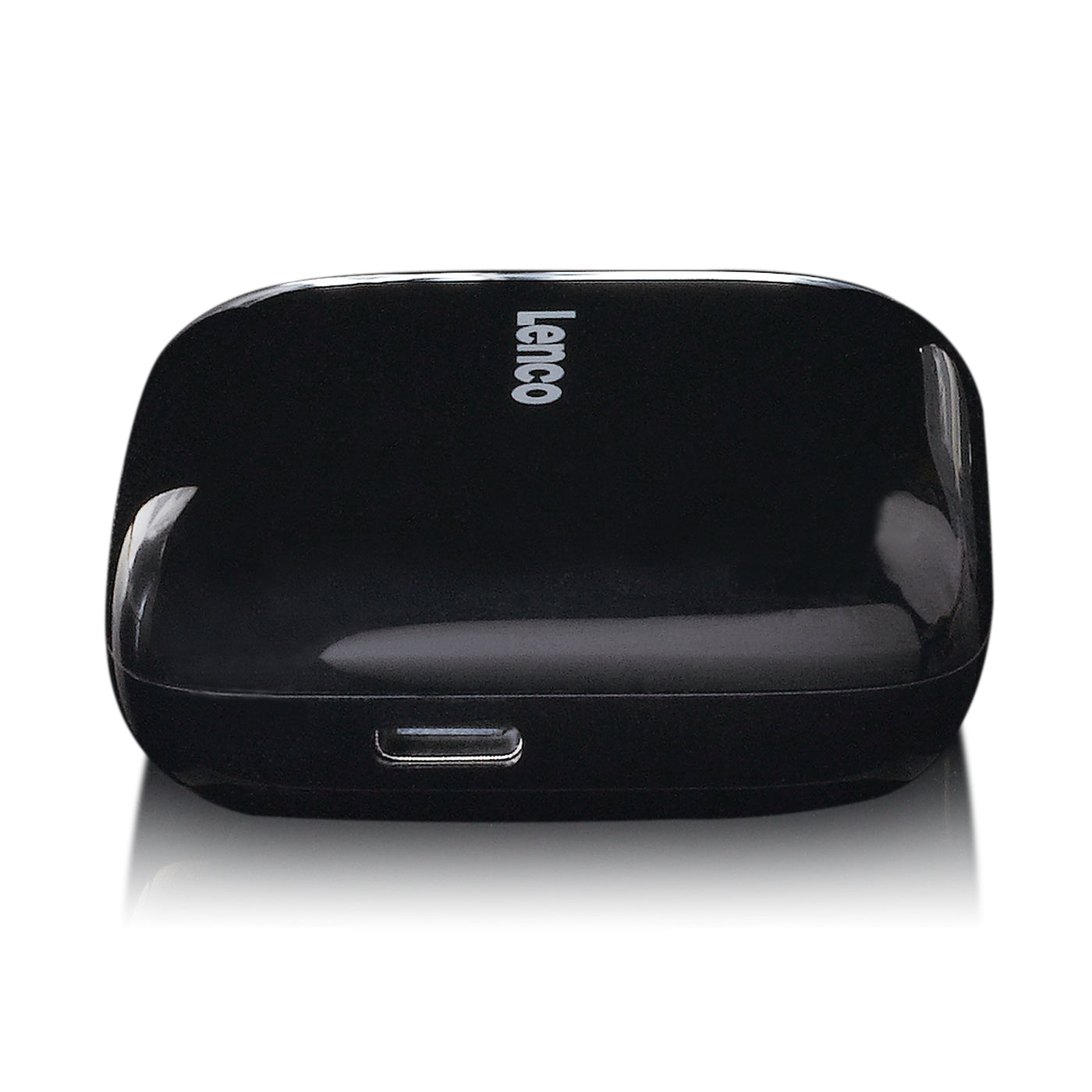 Lenco EPB-430BK - Ecouteurs sans fil, boîtier de charge avec écran, Bluetooth® et TWS, noir