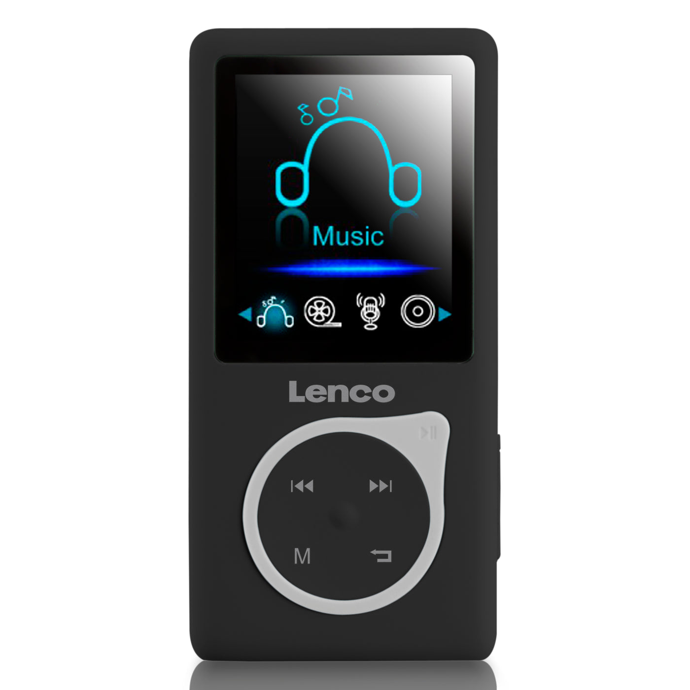 Lenco Xemio-668 Black - Lecteur MP3/MP4 avec carte micro SD de 8 Go - Noir
