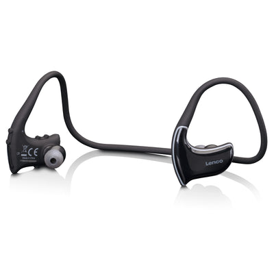 Lenco BTX-750BK - Casque Bluetooth® étanche aux éclaboussures avec lecteur MP3 - Noir