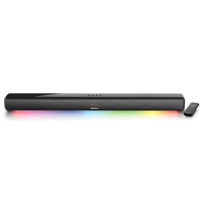 Lenco SB-042BK -85cm Bluetooth® Soundbar avec HDMI (ARC) et éclairage LED  - Noir