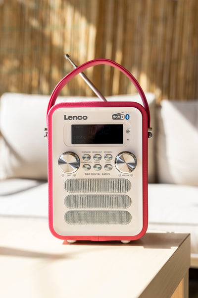 Lenco PDR-051PKWH - Radio DAB+/ FM avec Bluetooth® - Rose