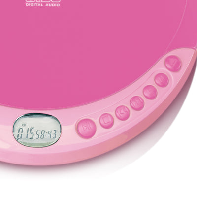 Lenco CD-011 - Lecteur CD portable avec fonction de rechargement - Rose