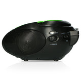 Lenco SCD-24 Green/Black - Radio portable avec lecteur CD - Vert/noir
