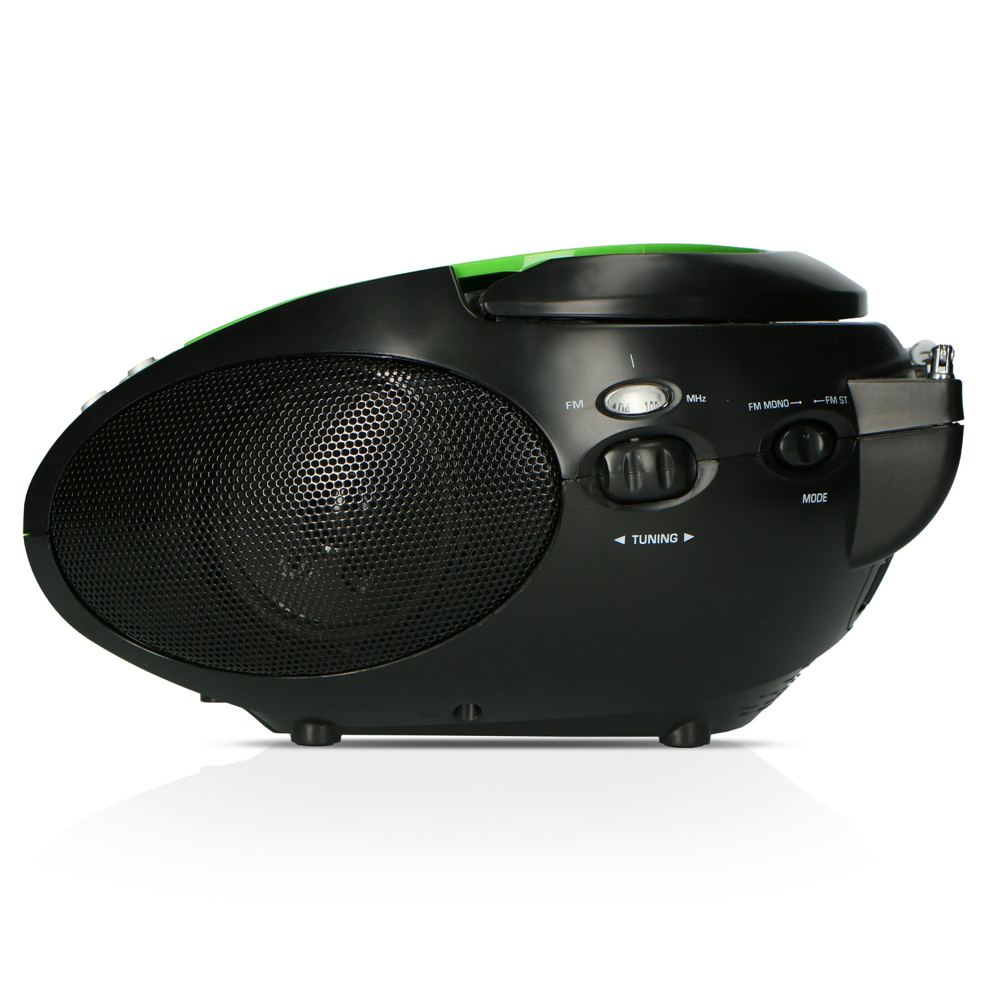 Lenco SCD-24 Green/Black - Radio portable avec lecteur CD - Vert/noir