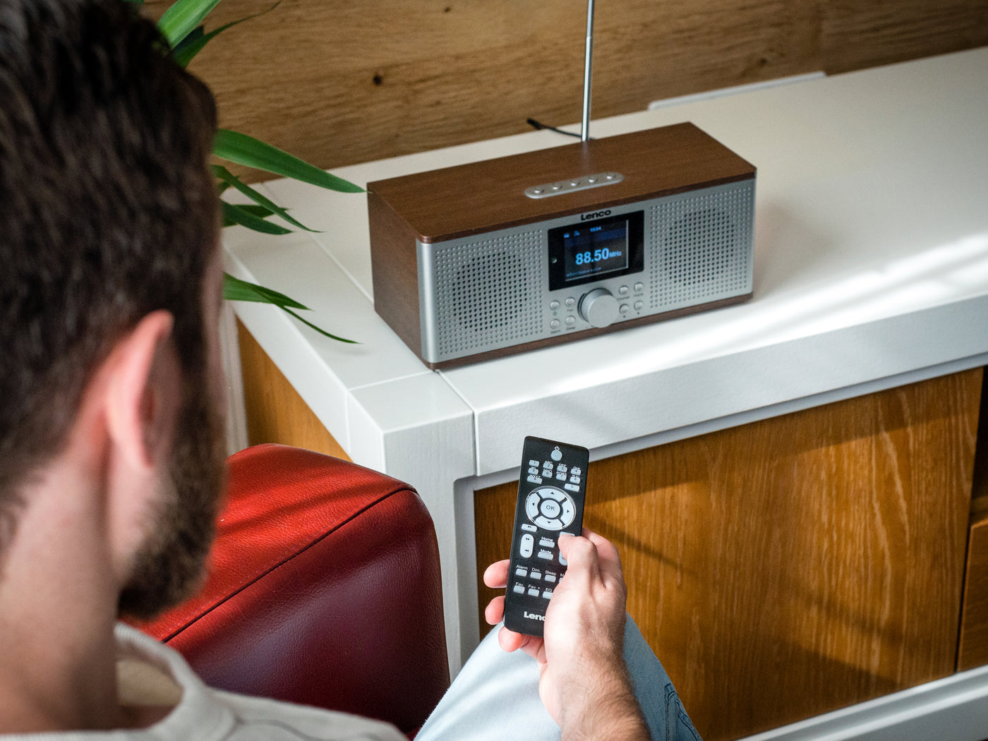 Lenco DIR-170WA - Radio Internet/DAB+/FM et Bluetooth® - Bois