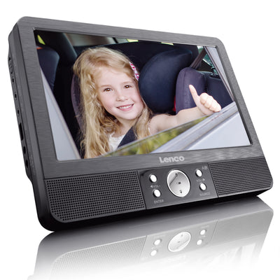 Lenco DVP-940 - Double DVD 9 pouces - USB - SD - 2 casques - Noir