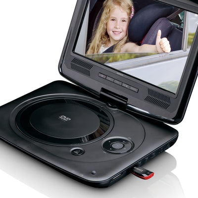 Lenco DVP-9463BK - Lecteur DVD portable de 9 pouces avec récepteur DVB T2 HD - Noir