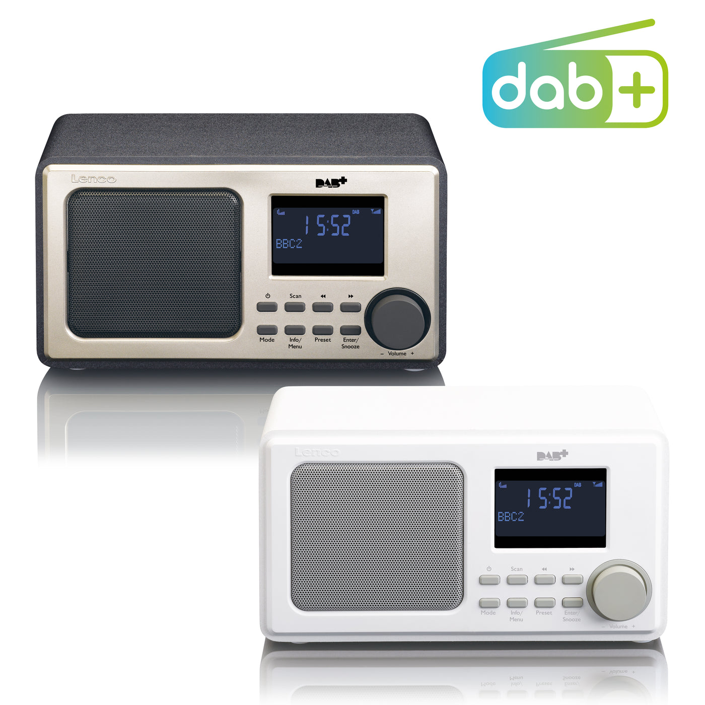 Lenco DAR-010WH - Radio de table - FM - DAB+