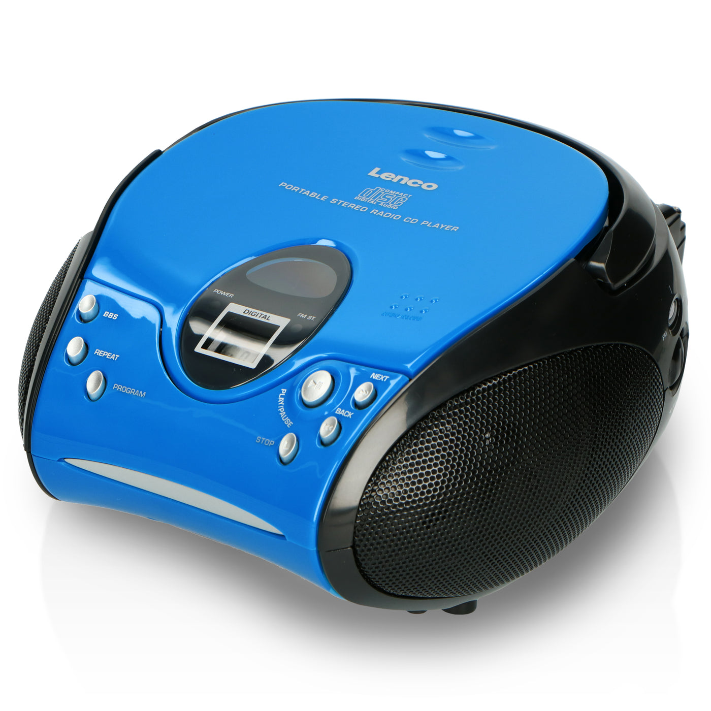 Lenco SCD-24 Blue/Black - Radio portable avec lecteur CD - Bleu-noir