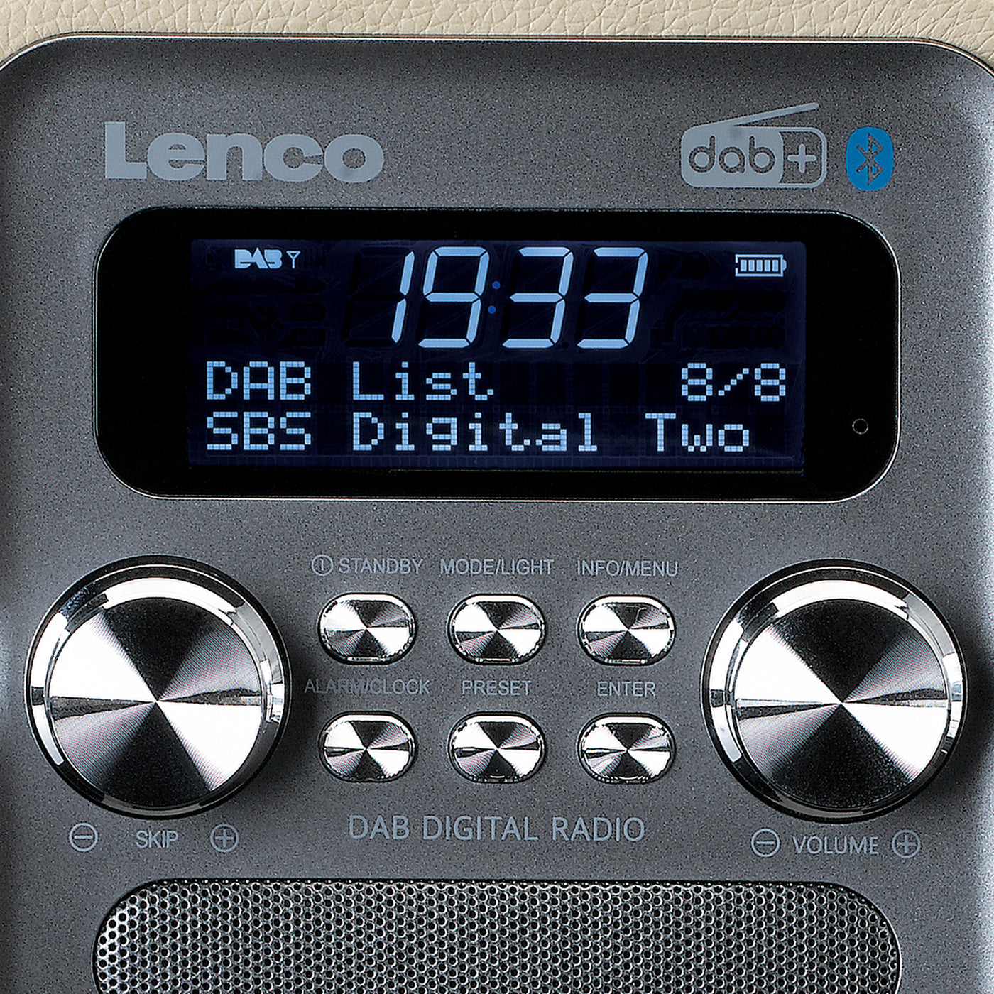 Lenco PDR-051TPSI - Radio DAB+/ FM avec Bluetooth® - Taupe