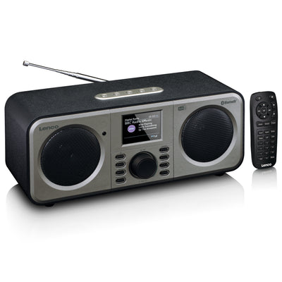 Lenco DAR-030BK - Radio DAB+/FM stéréo avec Bluetooth® - Noir