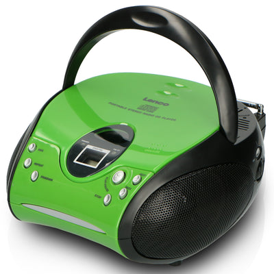 Lenco SCD-24 Green/Black - Radio portable avec lecteur CD - Vert/noir