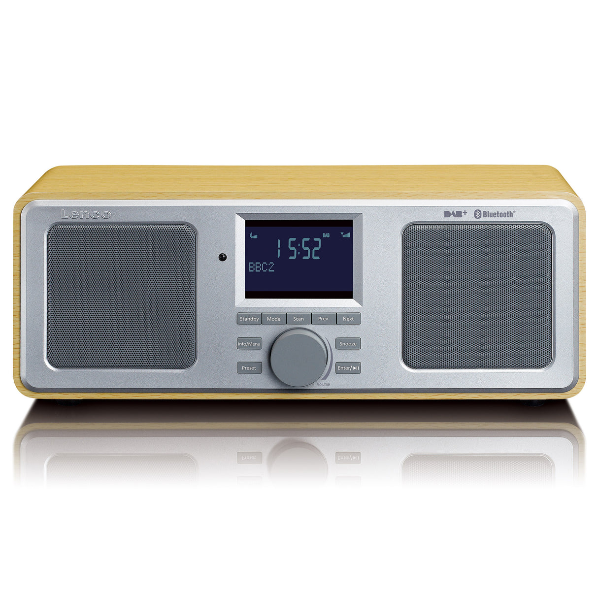 Lenco DAR-015WD - Radio de table - Bluetooth® - DAB+ - Bois