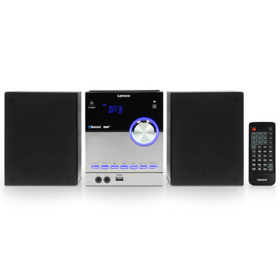 Lenco MC-150 - Chaîne stéréo avec radio DAB+/FM, lecteur CD, connexion Bluetooth® et prise USB - Noir