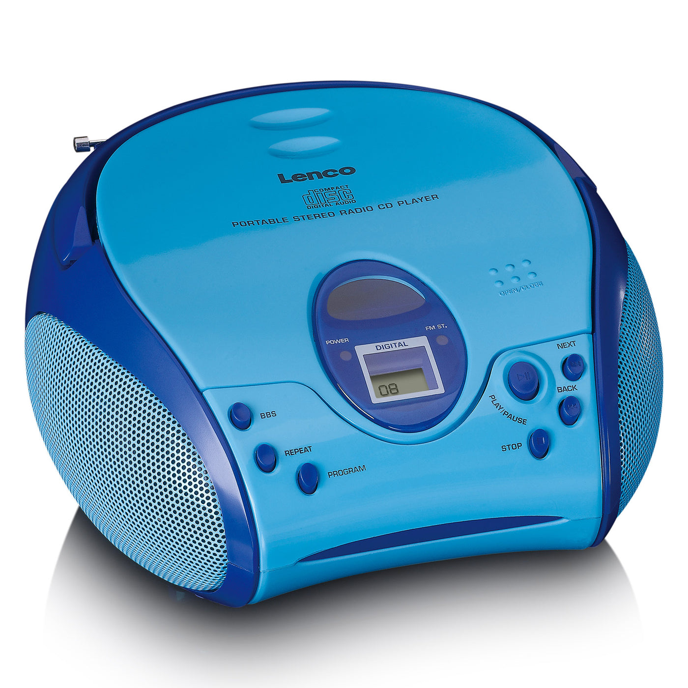 Lenco SCD-24BU kids - Radio portable avec lecteur CD - Bleu