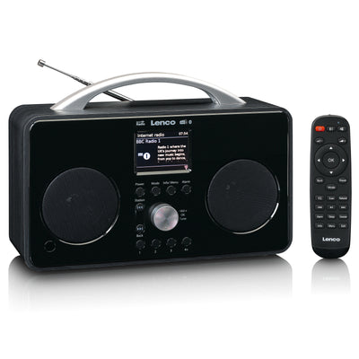 Lenco PIR-645BK - Radio FM / Internet / DAB+ avec Bluetooth® - Noir