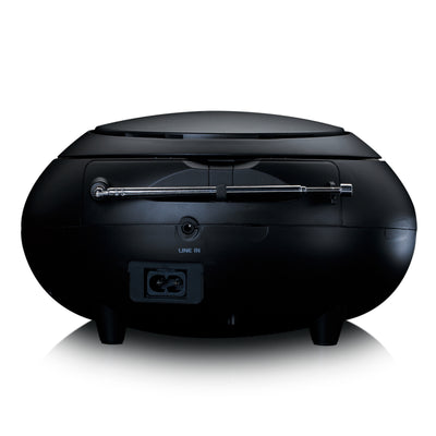 Lenco SCD-341BK - Radio stéréo portable DAB+/ FM avec Bluetooth® - Radio alimentée par batterie ou par secteur