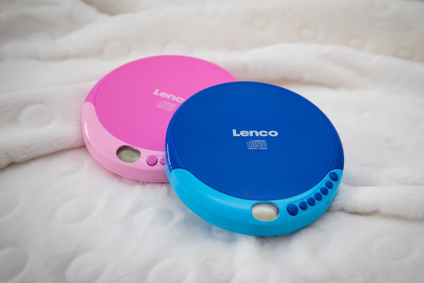 Lenco CD-011 - Lecteur CD portable avec fonction de rechargement - Rose