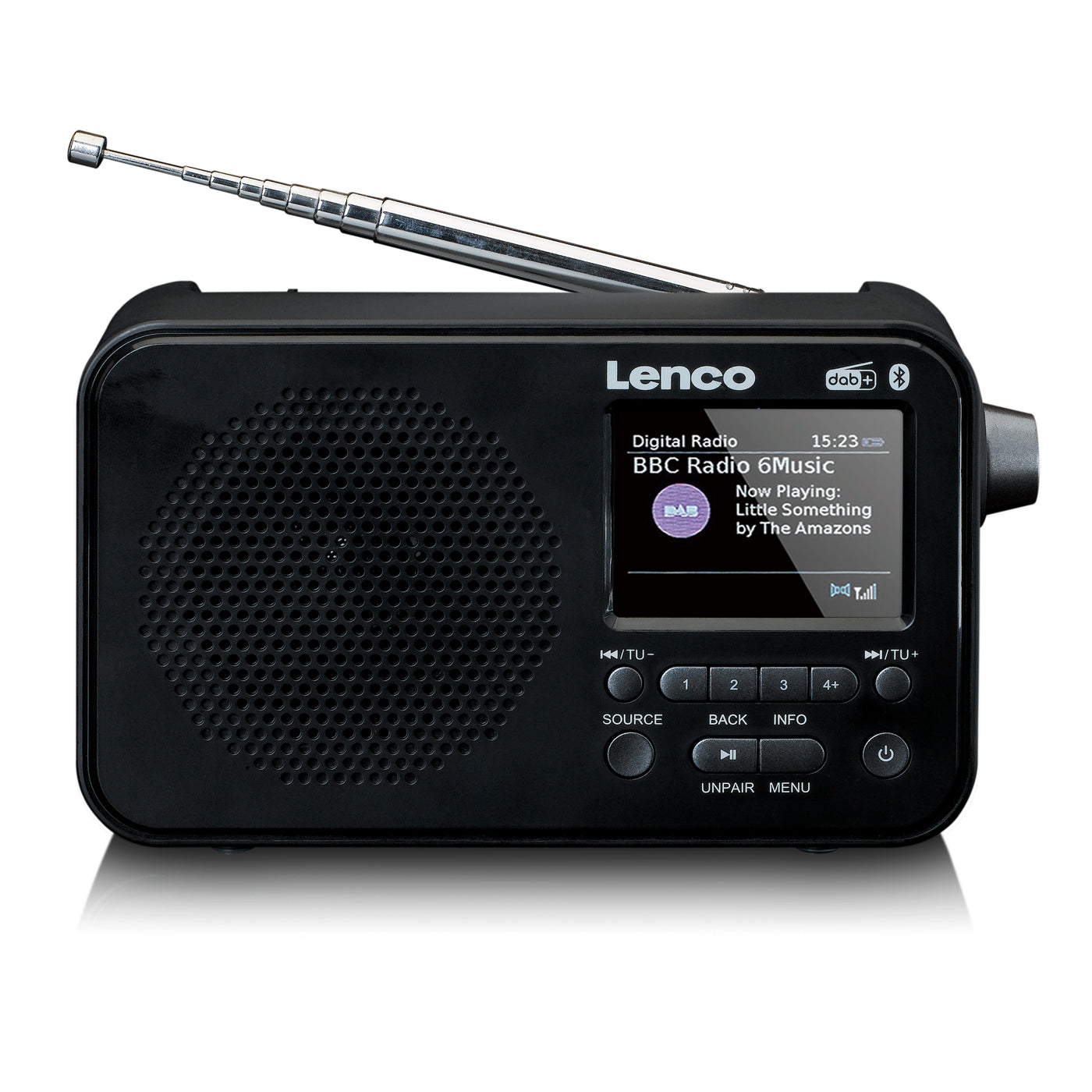 Lenco PDR-036BK - Radio DAB+/FM avec Bluetooth® - Noir