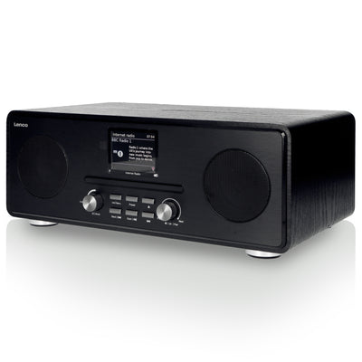 Lenco DIR-260BK - Radio Internet/DAB+/FM avec lecteur CD et Bluetooth®, noir