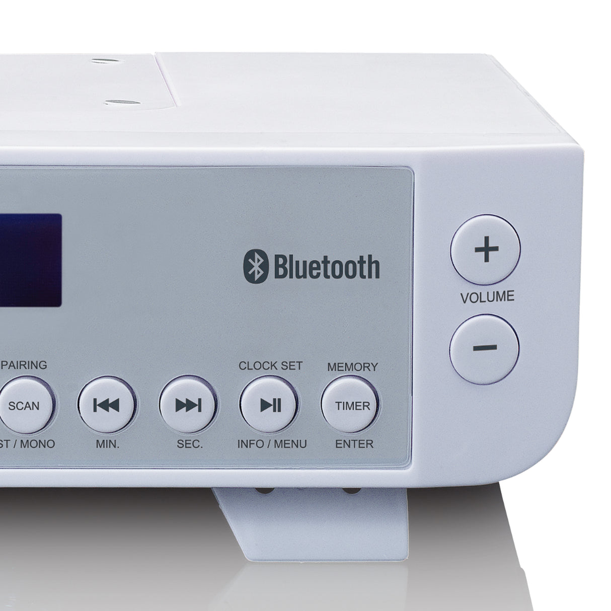 Lenco KCR-200WH - Radio de cuisine DAB+/FM avec Bluetooth®, éclairage et minuteur - Blanc
