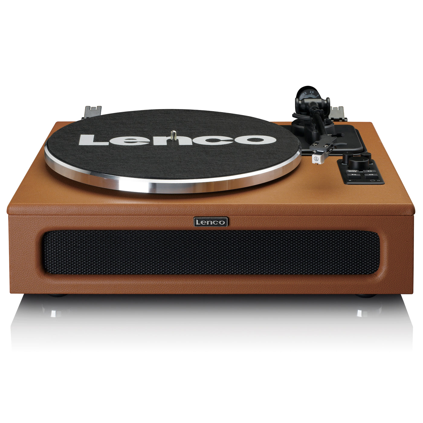 Lenco LS-430BN - Platine vinyle avec 4 haut-parleurs incorporés - Marron