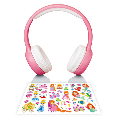 Lenco HPB-110PK - Casque Bluetooth® pliable pour enfants - Rose