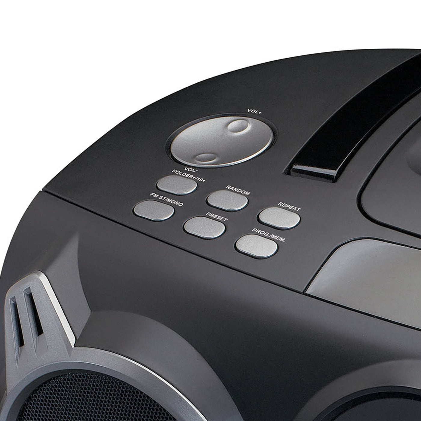Lenco SCD-685BK - Radio DAB+/FM/lecteur CD portable avec connexions Bluetooth® et USB et emplacement pour carte SD - Noir