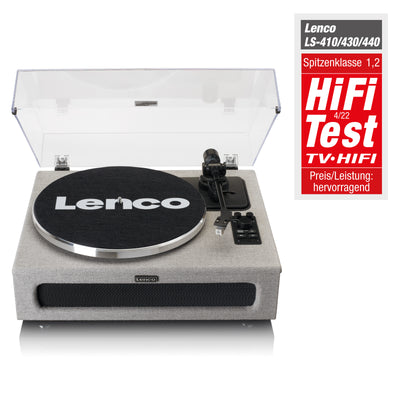 Lenco LS-440GY - Platine vinyle avec 4 haut-parleurs incorporés