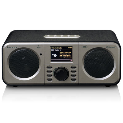 Lenco DIR-140BK - Radio Internet stéréo avec DAB+/FM et Bluetooth® - Noir