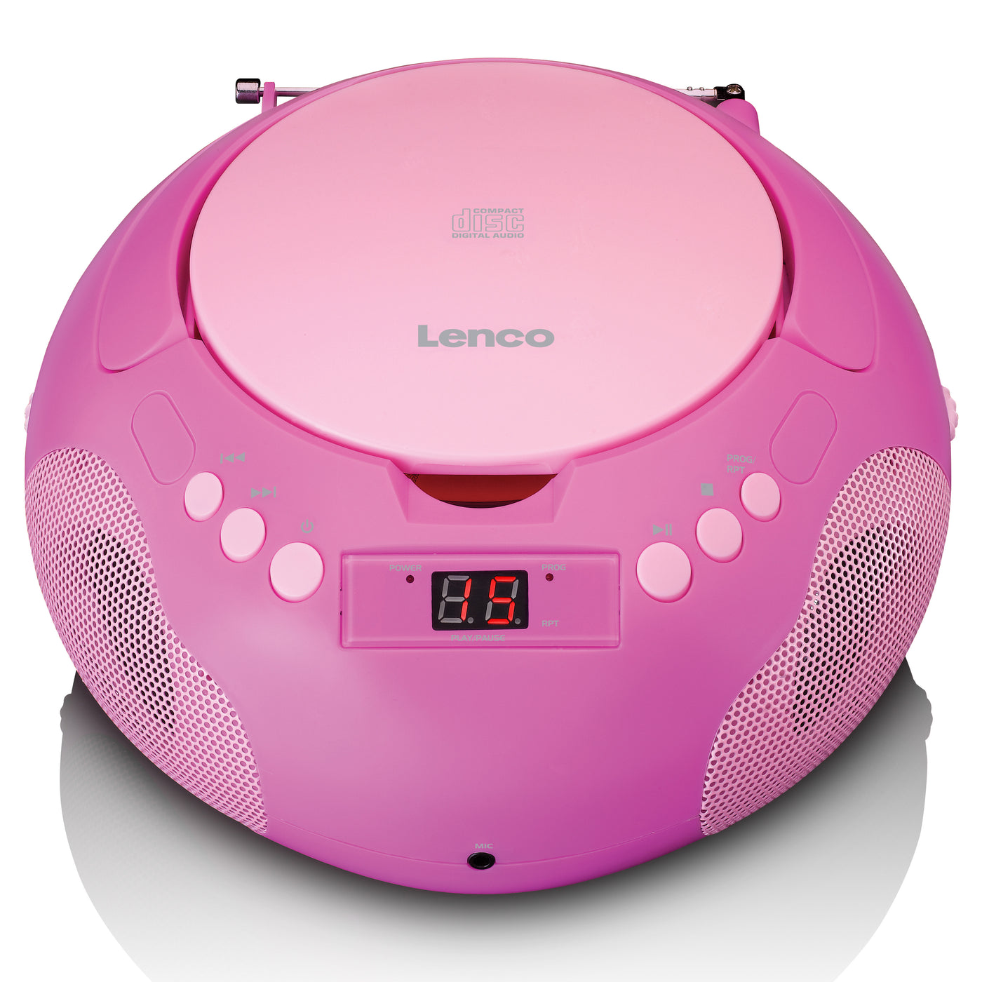 Lenco SCD-620PK - Portable radio/ CD player w. MIC. - Rose