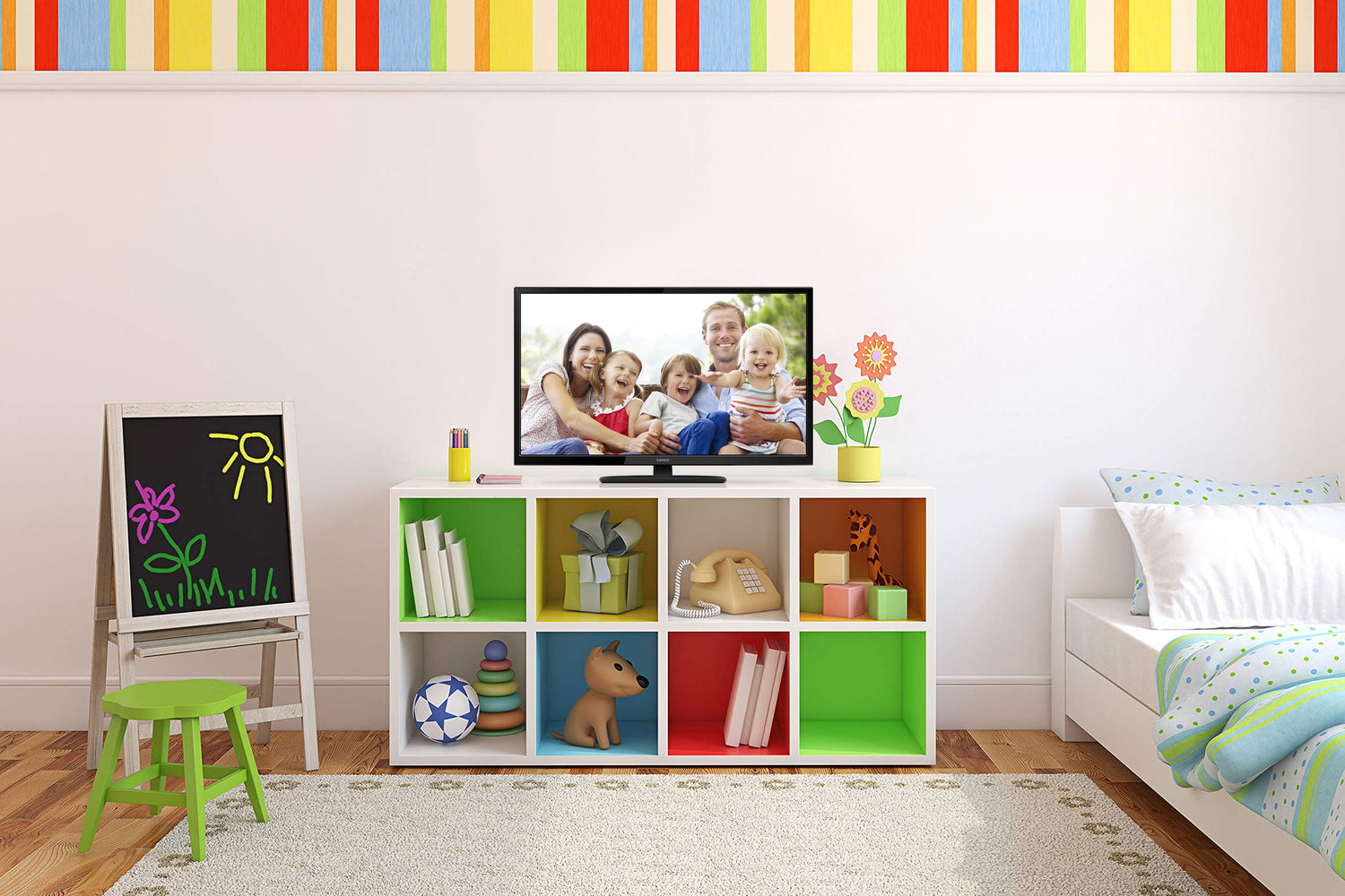 Lenco LED-3222BK - Téléviseur LED HD de 32 pouces et DVB T/T2/S2/C avec HDMI - Noir