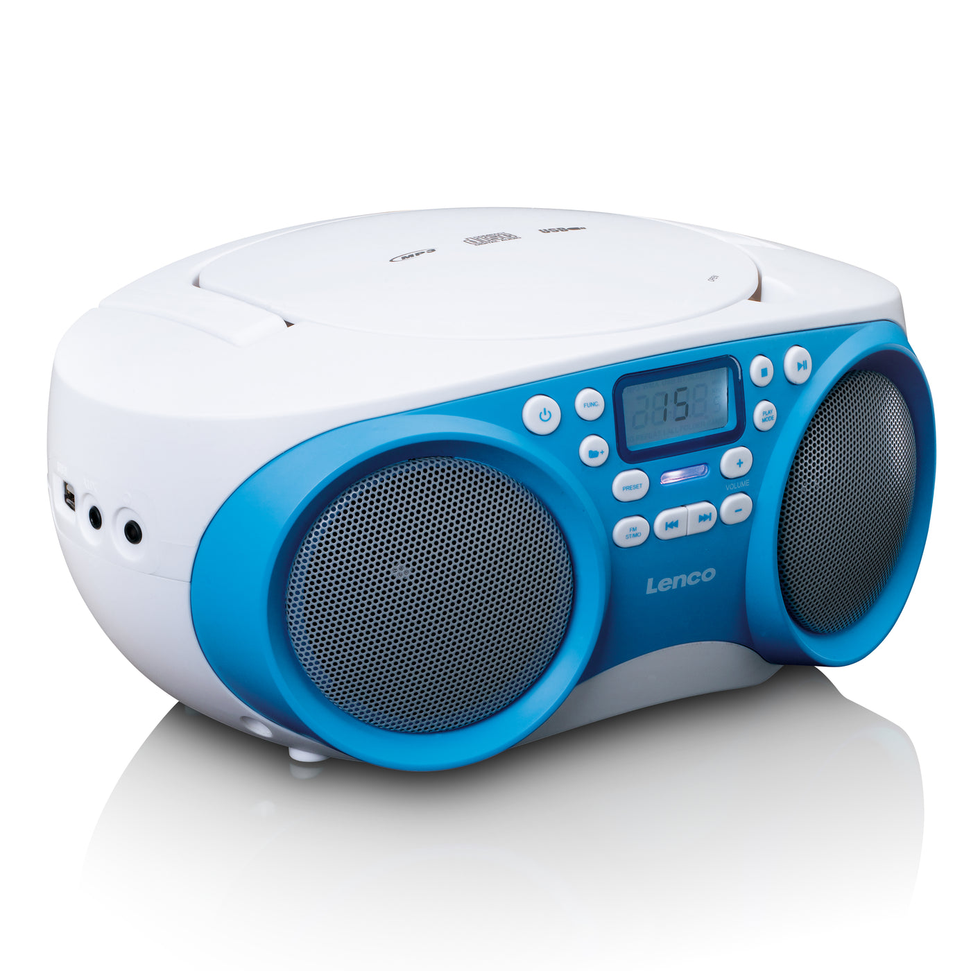 Lenco SCD-301BU - Radio / Lecteur CD portatif - Bleu