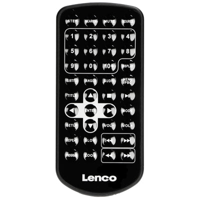 Lenco DVP-1010BK - Lecteur DVD portable de 10 pouces avec connexion USB, casque et dispositif de suspension