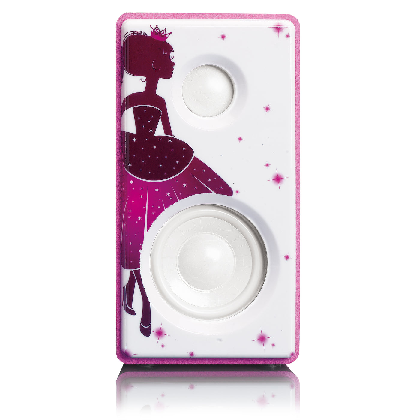 Lenco MC-020 Princess - Mini-chaîne avec radio FM, Bluetooth®, USB et entrée AUX - Princesse