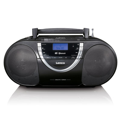 Lenco SCD-6900BK - Radio portable lecteur CD avec DAB+ et casette - Gris
