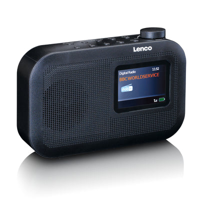 Lenco PDR-026BK - Portable DAB+/FM radio avec Bluetooth® - Noir