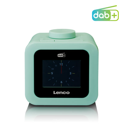 Lenco CR-620GN - Radio-réveil DAB+/FM avec écran couleur - Vert