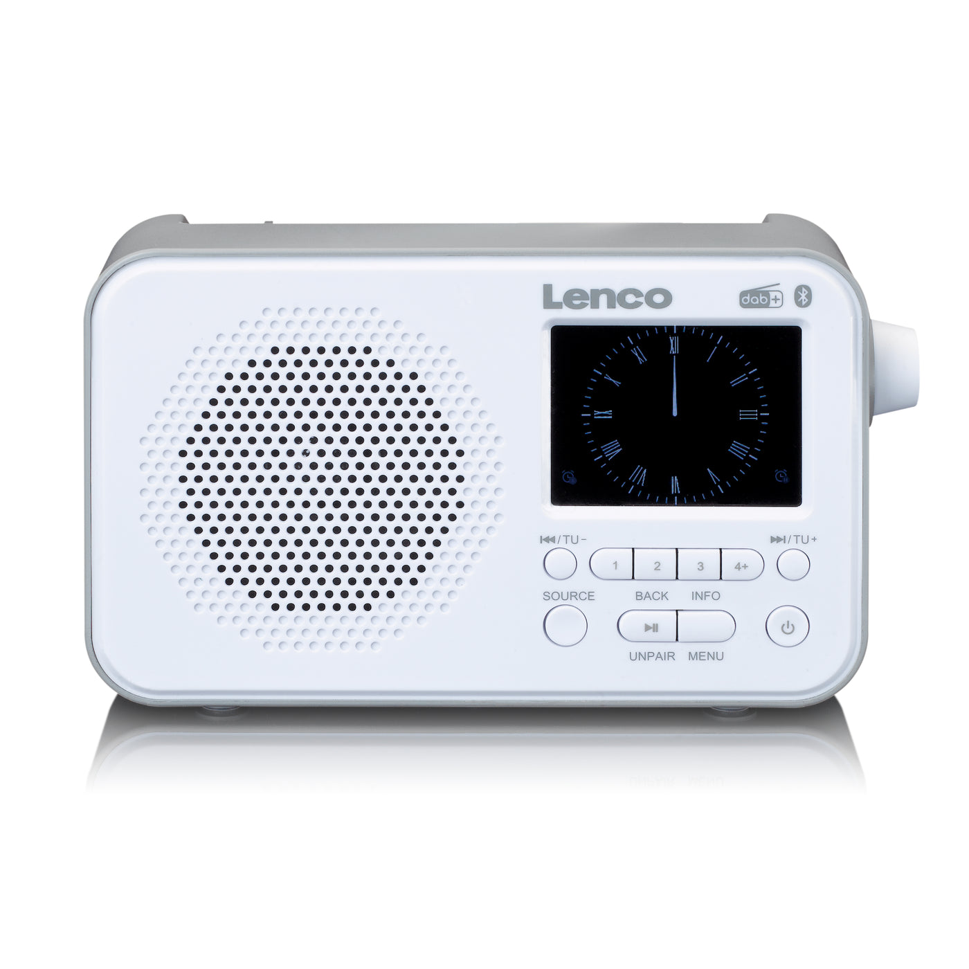 Lenco PDR-036WH - Radio DAB+/FM avec Bluetooth® - Blanc