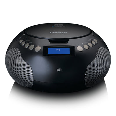 Lenco SCD-341BK - Radio stéréo portable DAB+/ FM avec Bluetooth® - Radio alimentée par batterie ou par secteur