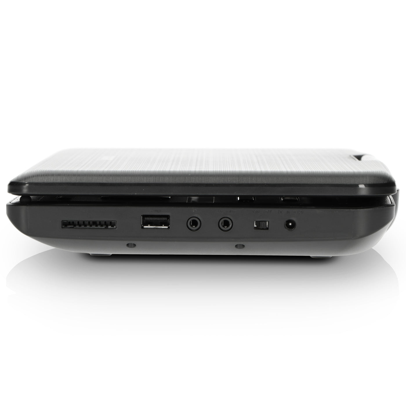 Lenco DVP-1010BK - Lecteur DVD portable de 10 pouces avec connexion USB, casque et dispositif de suspension