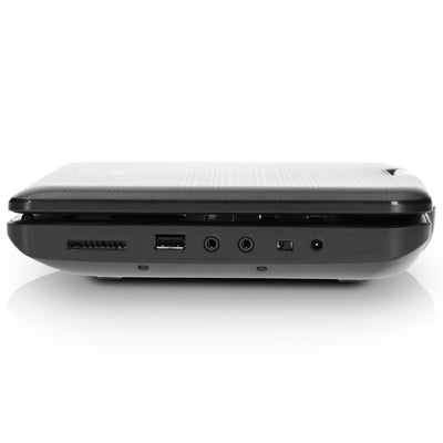 Lenco DVP-1010BK - Lecteur DVD portable de 10 pouces avec connexion USB, casque et dispositif de suspension