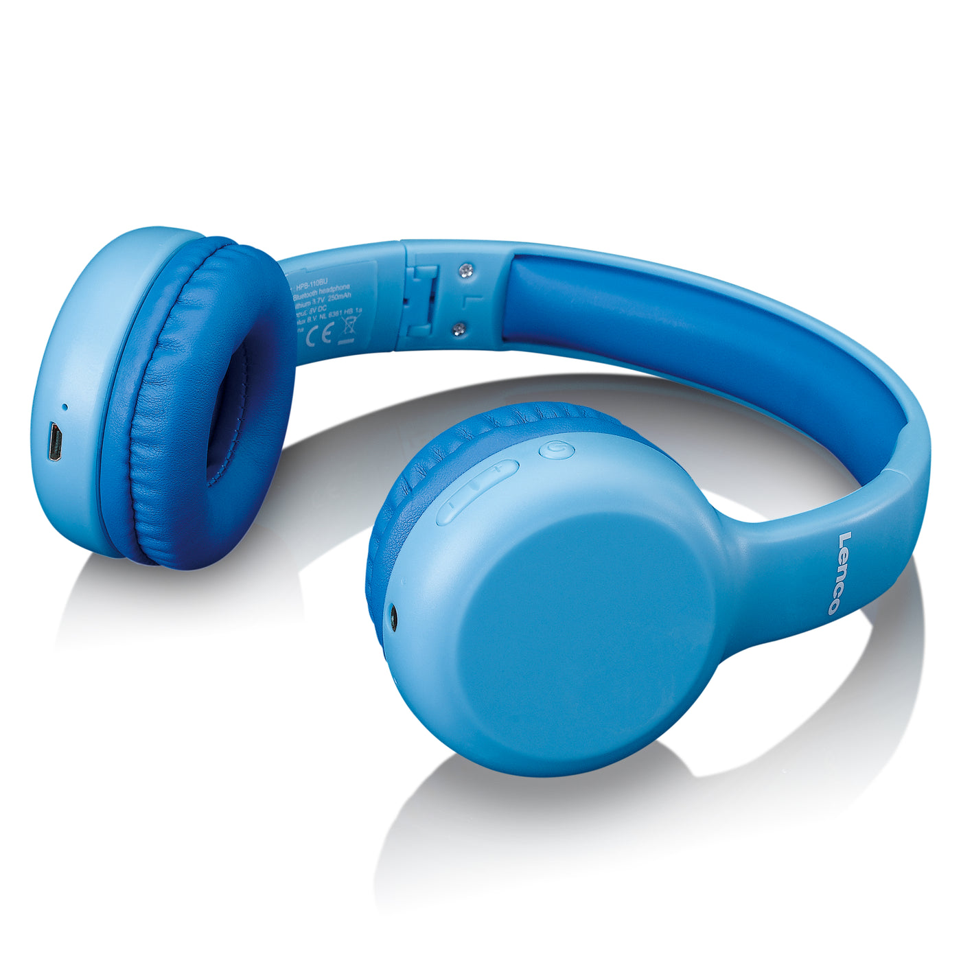 Lenco HPB-110BU - Casque Bluetooth® pliable pour enfants - Bleu